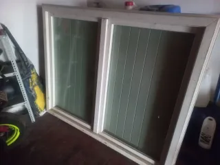 Finestra PVC doppio vetro con persiane 125x150 cm