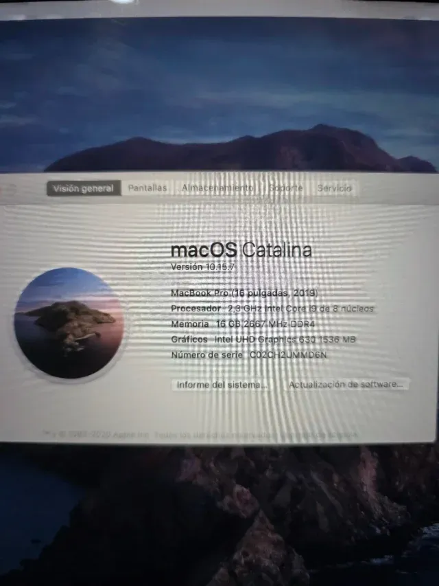 MacBook Pro 16 i9 16GB 1TB SSD 2019 afbeelding 2