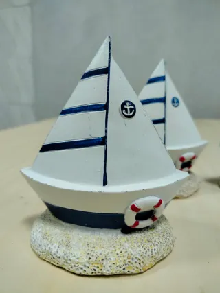 4 Barquitos de Cerámica para Mesa