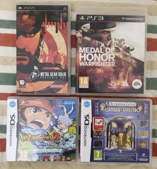 Lote 4 Videojuegos PSP, PS3, Nintendo DS