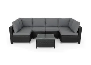 Conjunto Sofás Exterior Ratán PE 7 Piezas