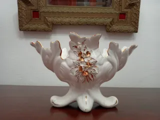 Jarrón de porcelana Manises floral