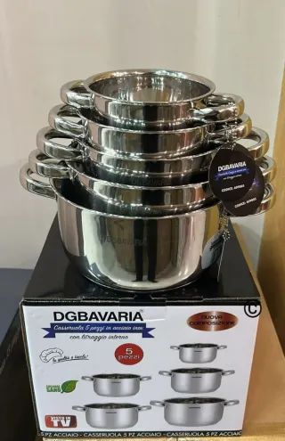 Set pentole 5 pezzi