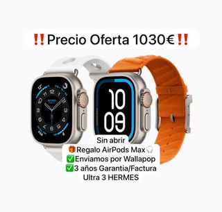 Apple watch ultra 3 hermes SIN ABRIR