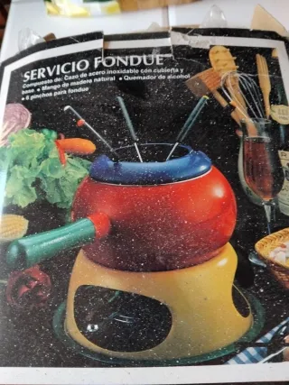 Servicio Fondue Acero Inoxidable