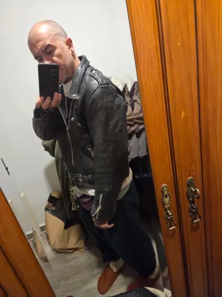 Chaqueta Piel Perfecto Ami London XL