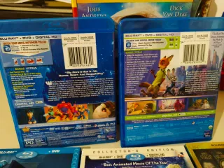 5 Blu-ray DVD Disney Animati