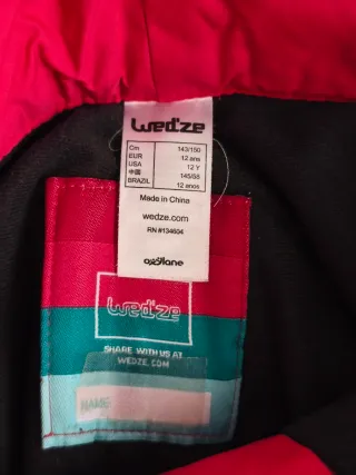 Pantalón esquí Wedze Decathlon 12 años