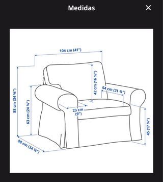 Sillón EKTORP IKEA beige/gris