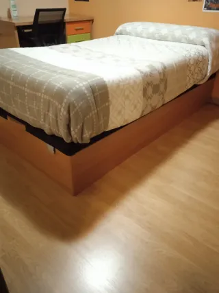 Canapé madera cerezo cama 105