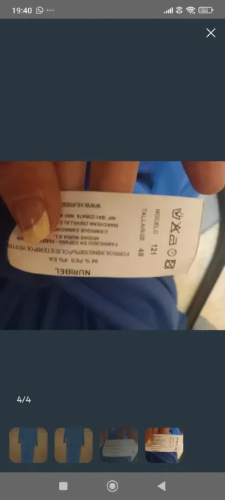 Vestido azul comunión