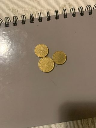 Lote 3 monedas 20 céntimos Euro