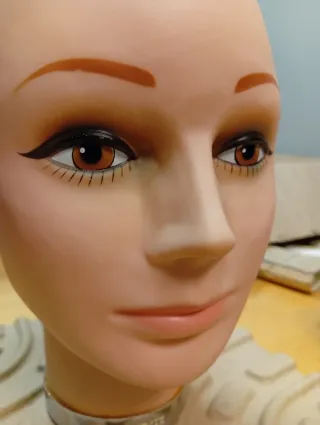 Cabeza de maniquí para escaparate