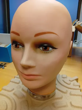 Cabeza de maniquí para escaparate
