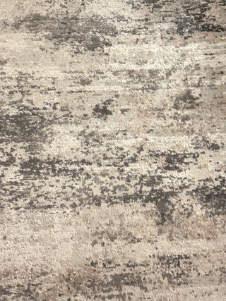 Alfombra moderna gris y beige