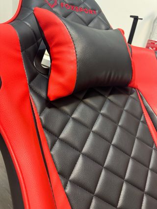 Silla Gaming FoxSport Negra y Roja