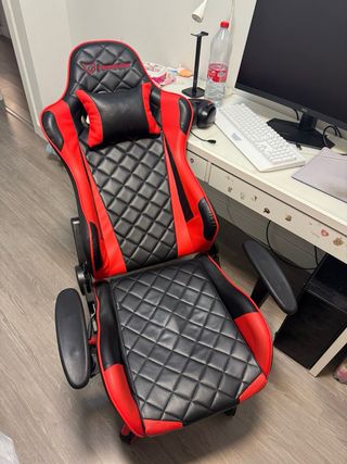 Silla Gaming FoxSport Negra y Roja