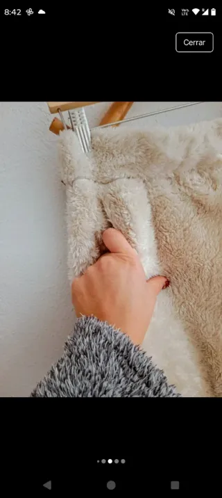 Conjunto peluche Cantarana crema Talla XL/XXL.