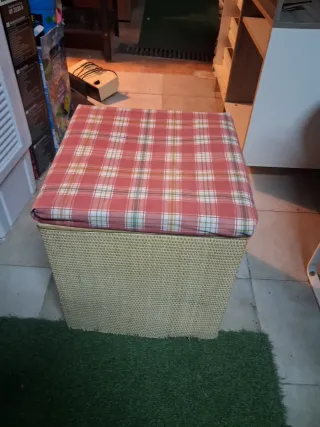 Baúl Asiento Mimbre