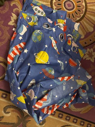 Cortinas Infantiles Espacio Cohetes