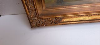 Antonio Migliardi Dipinto Olio su Tela/o Legno Qua