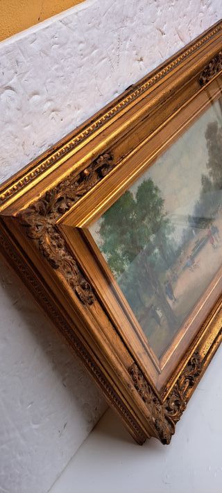 Antonio Migliardi Dipinto Olio su Tela/o Legno Qua