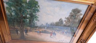 Antonio Migliardi Dipinto Olio su Tela/o Legno Qua