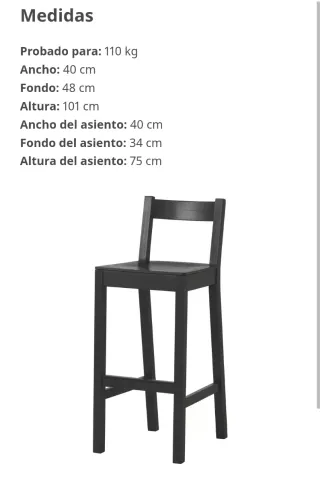 Mesa alta bar con 3 taburetes