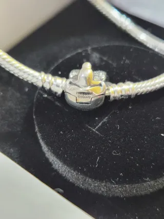 Pulsera Pandora Minnie Mouse Plata.  Talla 18cm