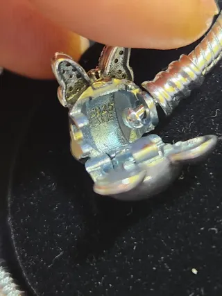 Pulsera Pandora Minnie Mouse Plata.  Talla 18cm