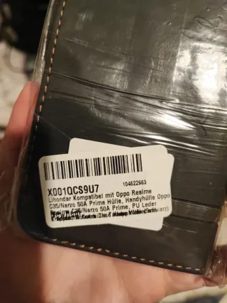 Cover portafoglio per Realme C35 e Oppo