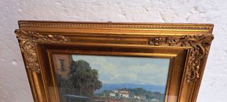 Antonio Migliardi Dipinto Olio su Tela/o Legno Qua