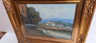 Antonio Migliardi Dipinto Olio su Tela/o Legno Qua