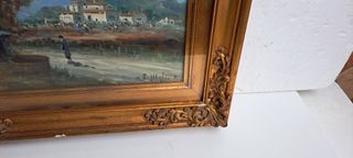 Antonio Migliardi Dipinto Olio su Tela/o Legno Qua