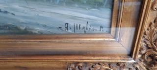 Antonio Migliardi Dipinto Olio su Tela/o Legno Qua