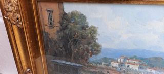 Antonio Migliardi Dipinto Olio su Tela/o Legno Qua