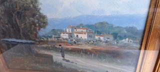 Antonio Migliardi Dipinto Olio su Tela/o Legno Qua