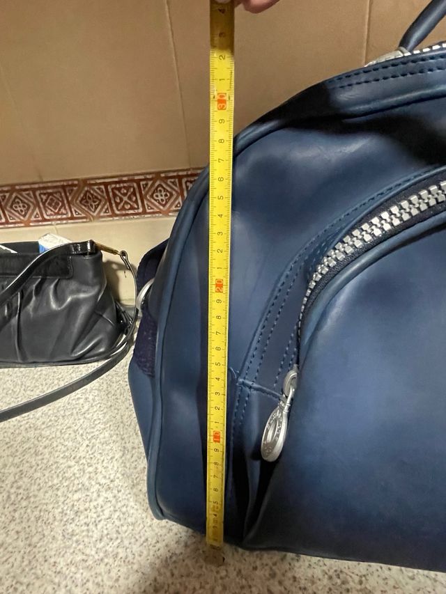 Pack viaje Caminata azul: bolsa, mochila y neceser