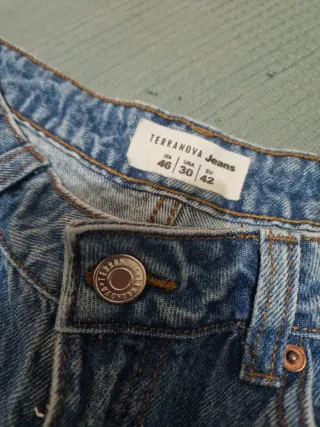 Jeans Terranova vita alta gamba larga EU42