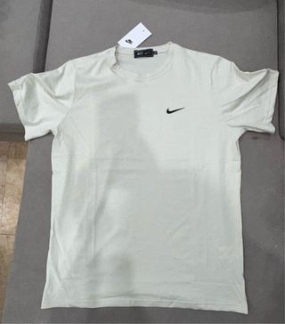 Camiseta Nike Talla L Beige