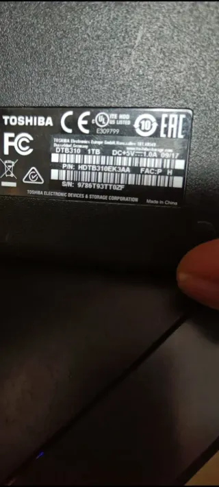 Disco Duro Externo Toshiba Canvio 1TB USB 3.0