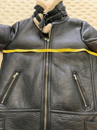 Chaqueta doble faz Zara Negra Beige