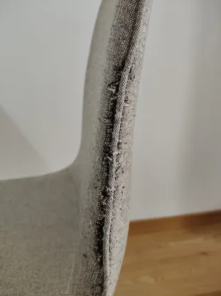 4 Sillas Comedor BISTRUP color Arena/Roble