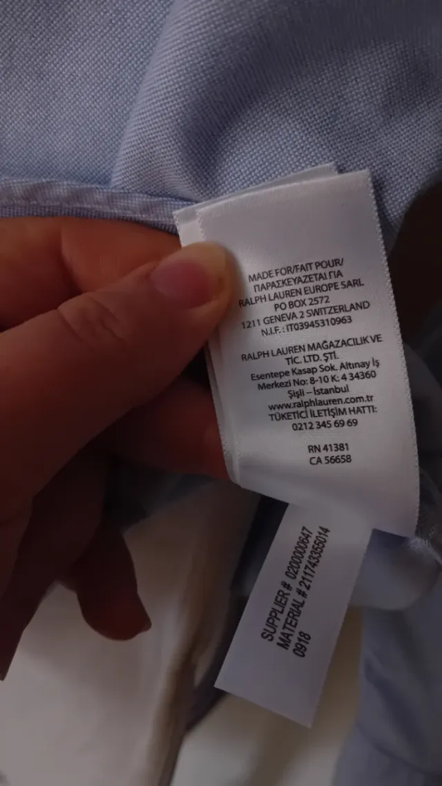 Camisa Polo Ralph Lauren Azul