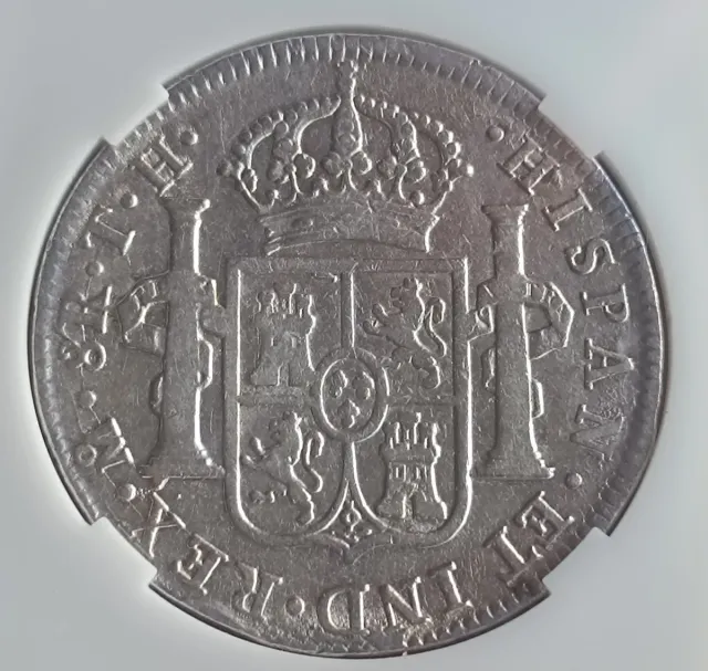 8 Reales Carlos IIII 1805 México Plata