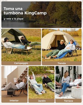 Tumbona plegable KingCamp 5 posiciones