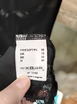 Camisón Etam encaje negro