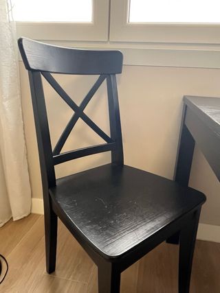 Mesa de comedor extensible de madera