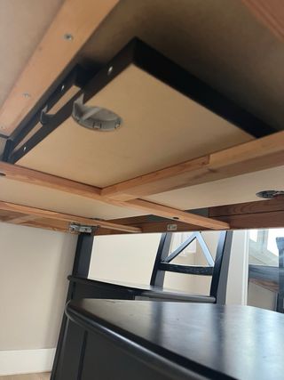 Mesa de comedor extensible de madera