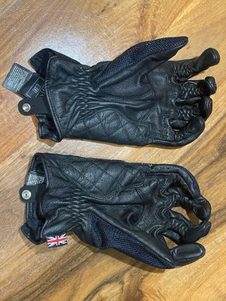 Guantes de piel para moto Triumph